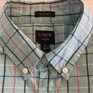 J. Crew Shirt Flex Men's, M, Slim Fit Button Down